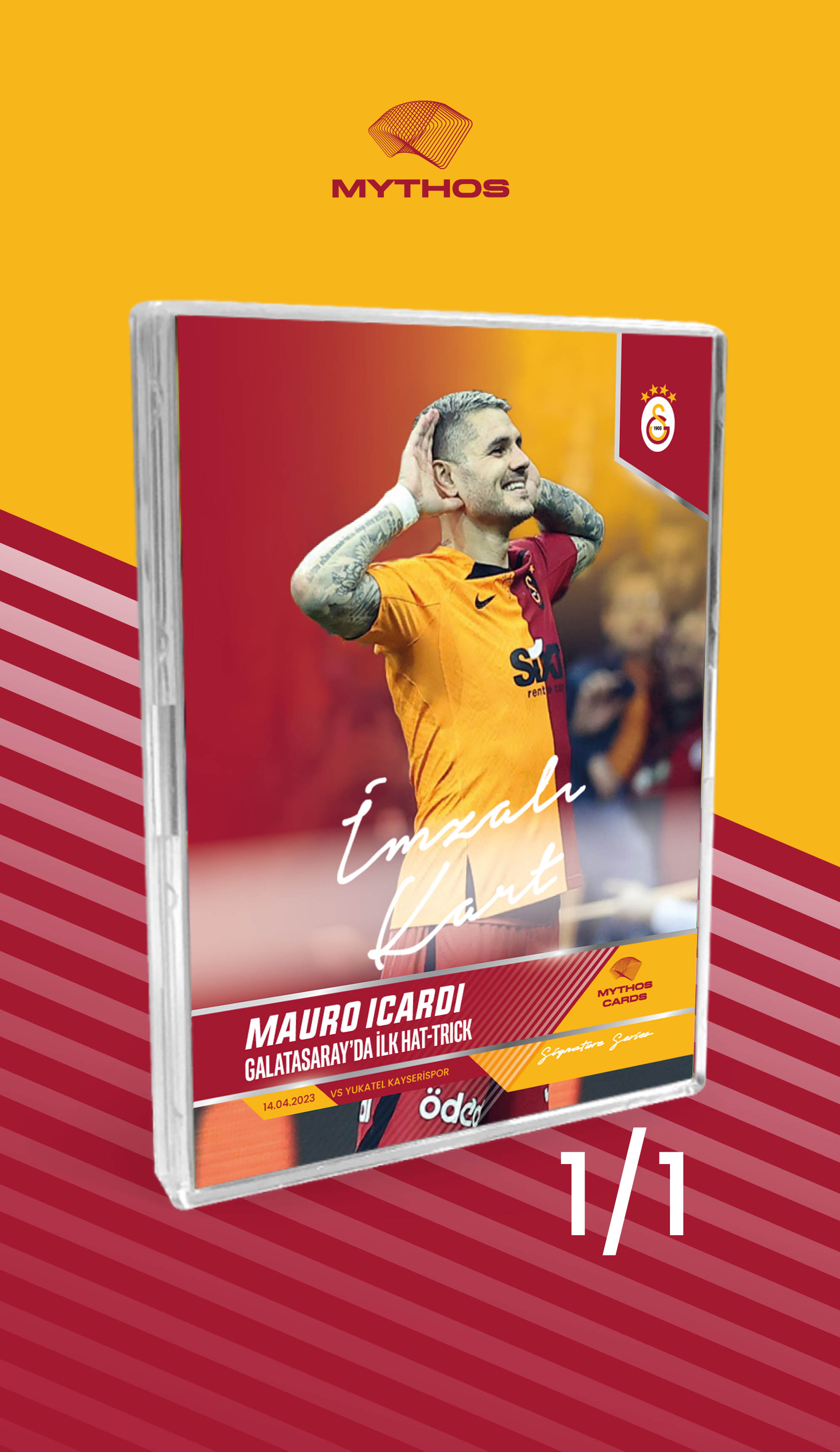 MAURO ICARDI / Galatasaray'da İlk Hat-Trick (İmzalı – 1/1