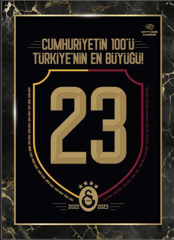 GALATASARAY THE CHAMPIONS EDITION POSTER AND STICKER SET - Mythos