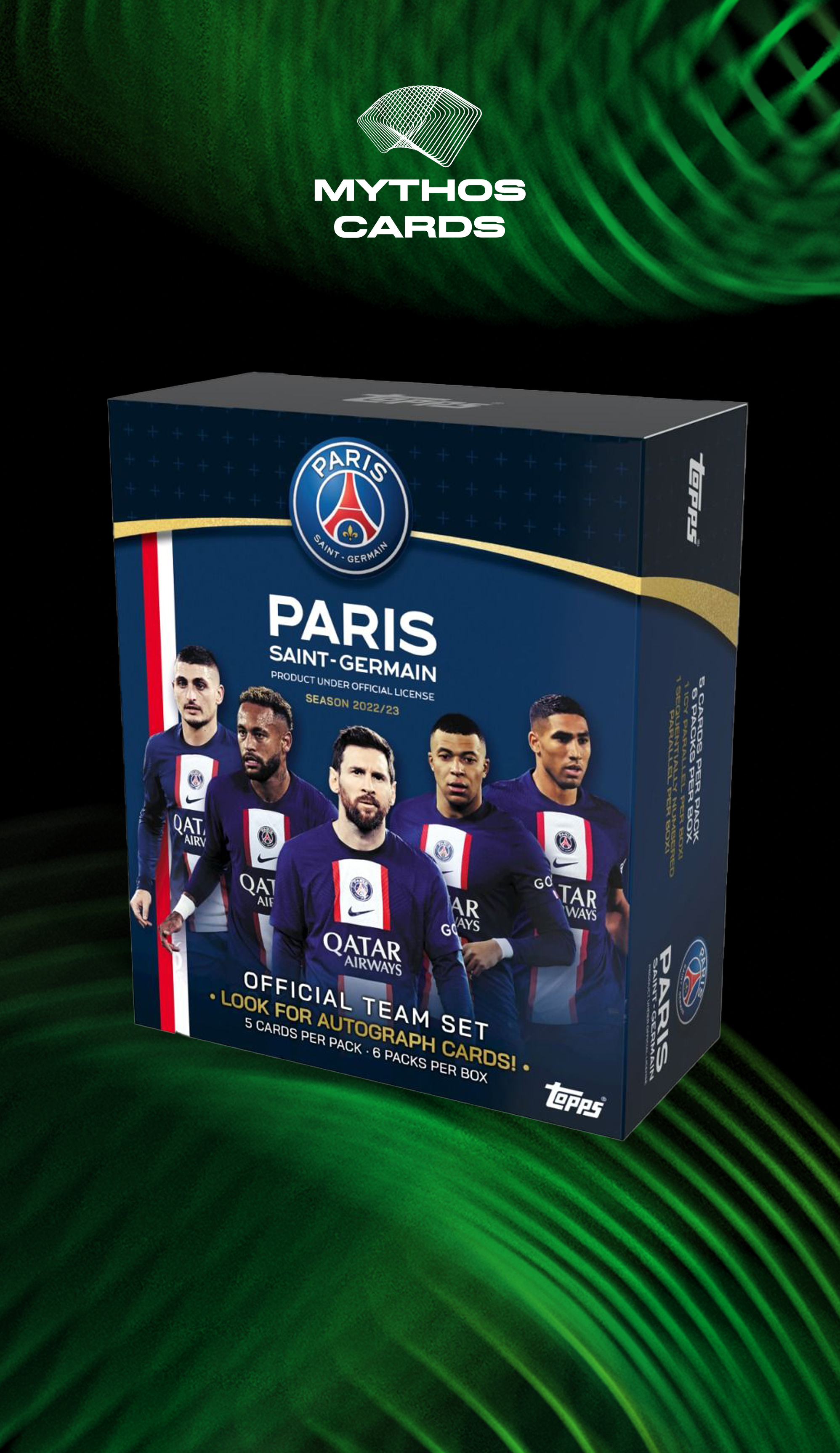 Topps Paris Saint - Germain Team Set 2023 - Mythos Cards