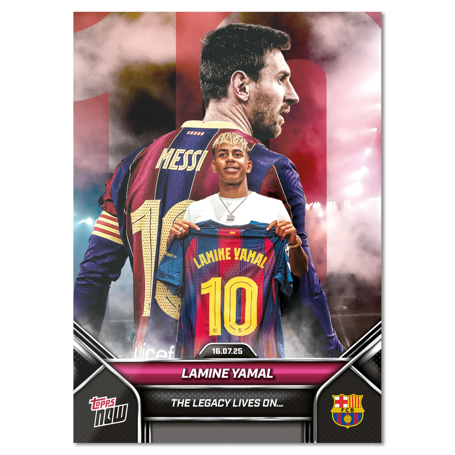 Lamine Yamal - 2025 FC Barcelona Topps NOW - Mythos Cards