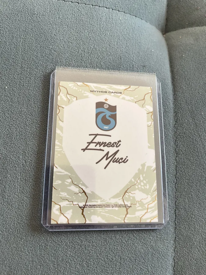 s*i様 カード Pazar Yeri - Ernest Muci SP Auto - Noir Trabzonspor - Mythos Cards