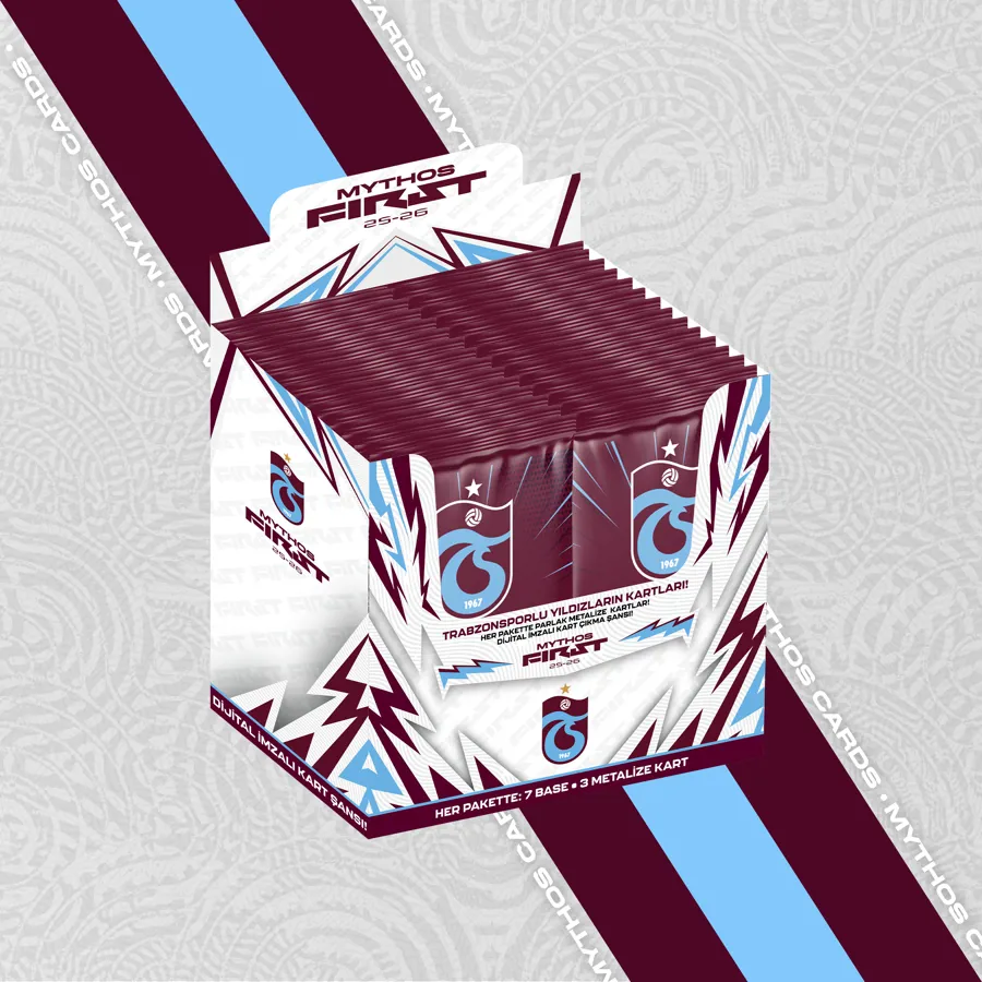Trabzonspor 2025-26 Mythos First - Tam Kutu - Mythos Cards Trabzonspor 2025-26 Mythos First - Tam Kutu - Mythos Cards