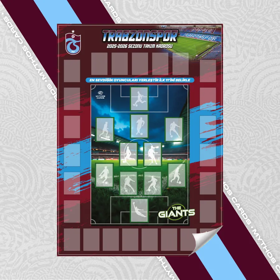 TRABZONSPOR - THE GIANTS 2025/26 POSTER VE ÇIKARTMA SETİ - Mythos