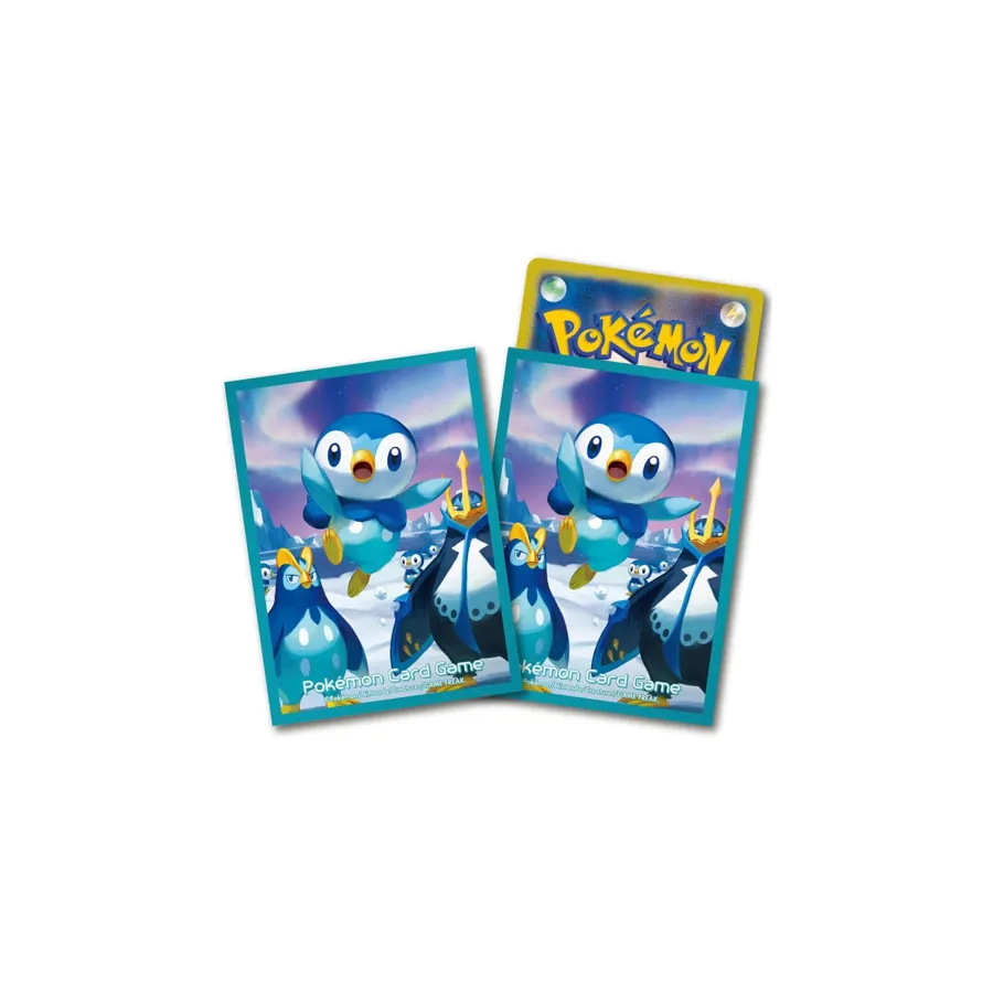 Pokmon Card Game Deck Shield: Piplup & Prinplup & Empoleon (64 Sleeves) -  Mythos Cards