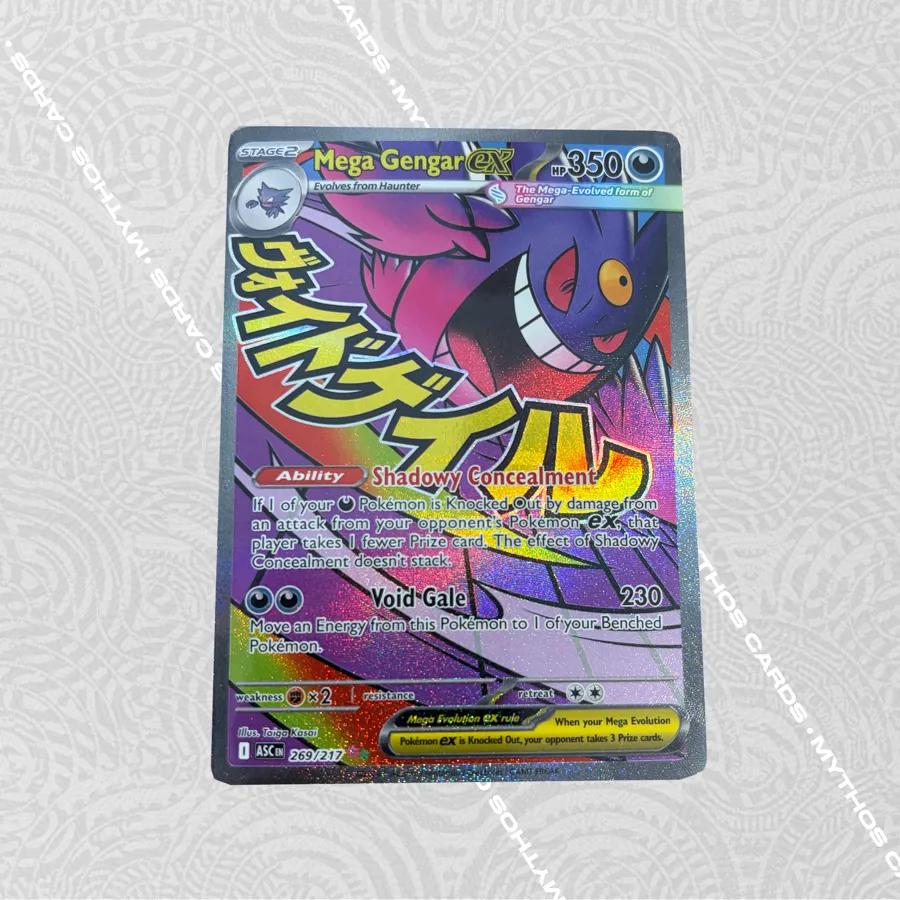MEGA GENGAR ex #230 トレーディングカードエーらー中国語 Mega Gengar EX 230/193 – M2A Mega Dream (Japonca) - Mythos Cards