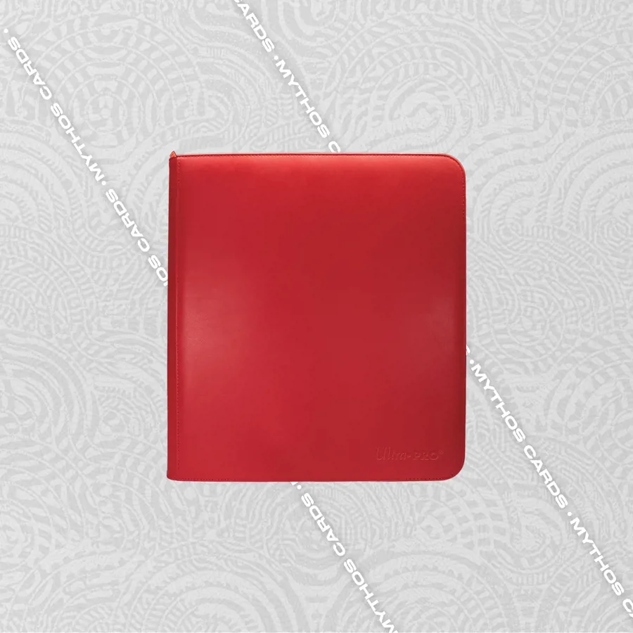 Ultra Pro - Vivid Krmz 12 Cepli Fermuarl PRO-BINDER Albm - Mythos Cards