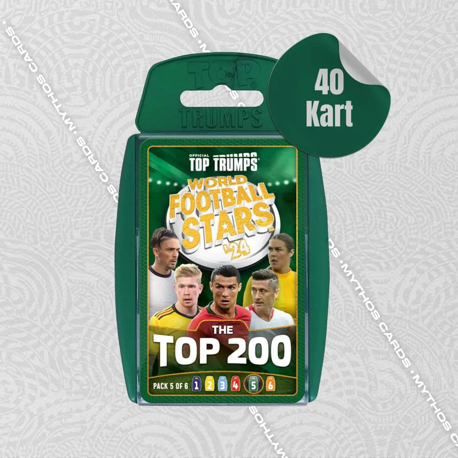 World Soccer Stars Top 200 Ball Trumps Card Game – Red Package