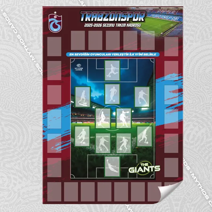 TRABZONSPOR - THE GIANTS 2025/26 POSTER VE ÇIKARTMA SETİ - Mythos