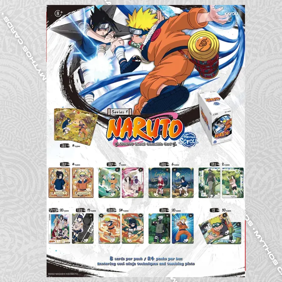 Naruto Smriti Heaven Scroll Trading Cards - Paket - Mythos Cards