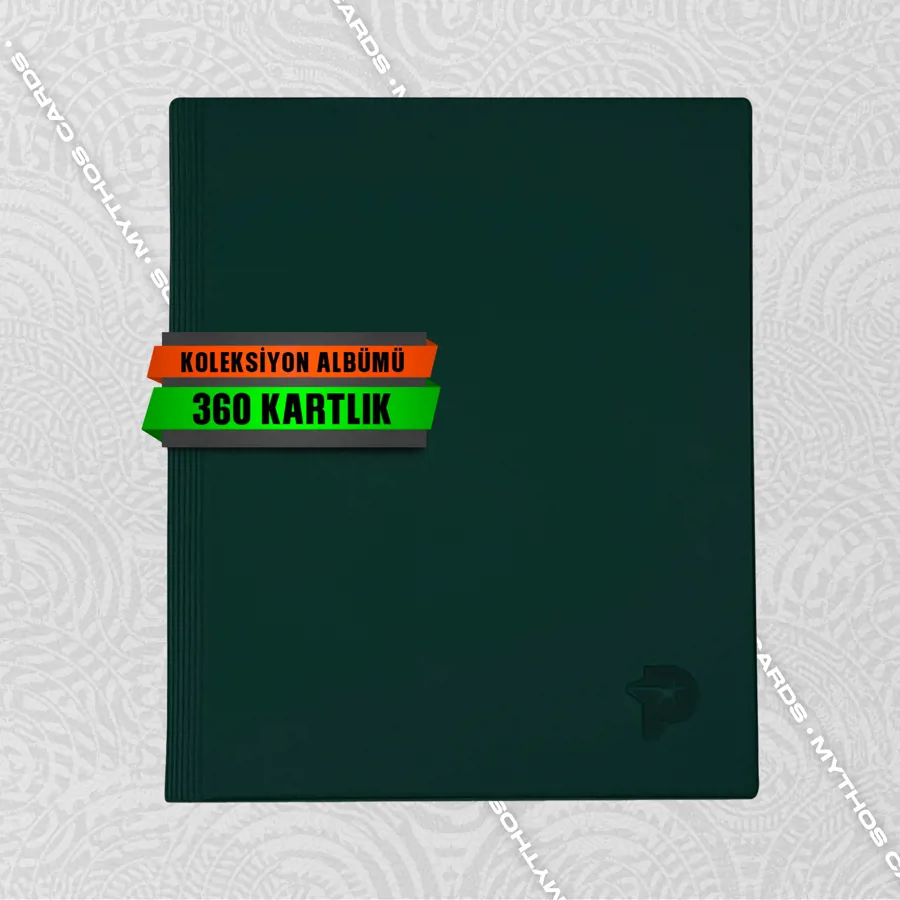 PoKS Card - Koyu Yeşil Kart Saklama Albümü / Binder